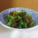 ビールのお供に！かぶの葉の高菜炒め